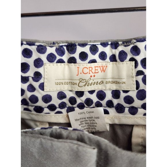J Crew Shorts Womens 2 Gray Low Rise Broken In Chino Style Shorts - Picture 3 of 10